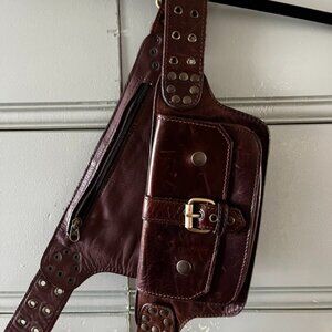 Brown Leather Hip Belt from Santa Fe
